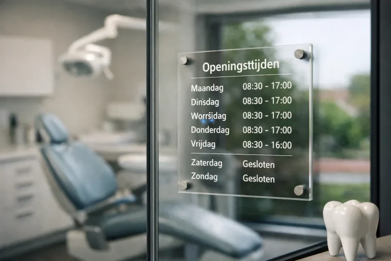 Gevel van een tandartspraktijk in Venray overdag